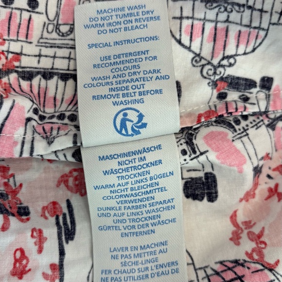 Boden Posey Glasshouse Print Shirtdress Size 4L - Picture 9 of 12